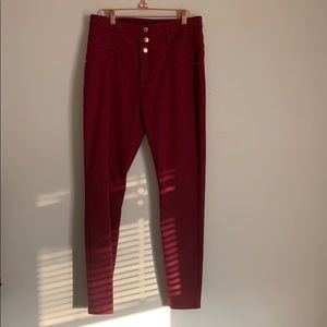 Maroon Pants
